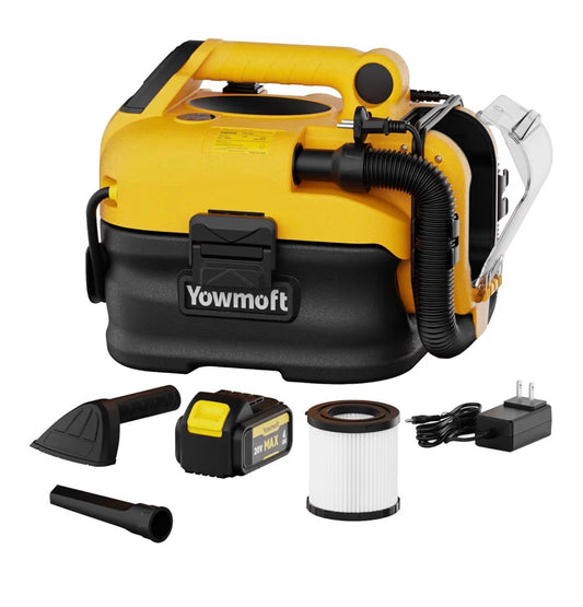 3-in-1 Shop Vac Cordless & Corded, Versatile Power Supply with Tire Inflator and Blower Functions