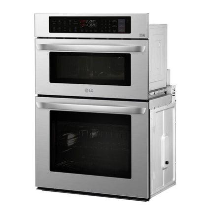 30 Inch Self Cleaning Microwave Wall Oven Combo (Stainless Steel) (New)