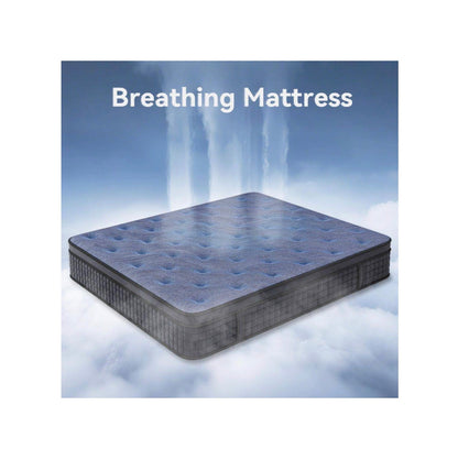 King Mattress 12 Inch Hybrid Mattress in a Box Medium Firm with Euro Top for Pressure Relief (New in Box)
