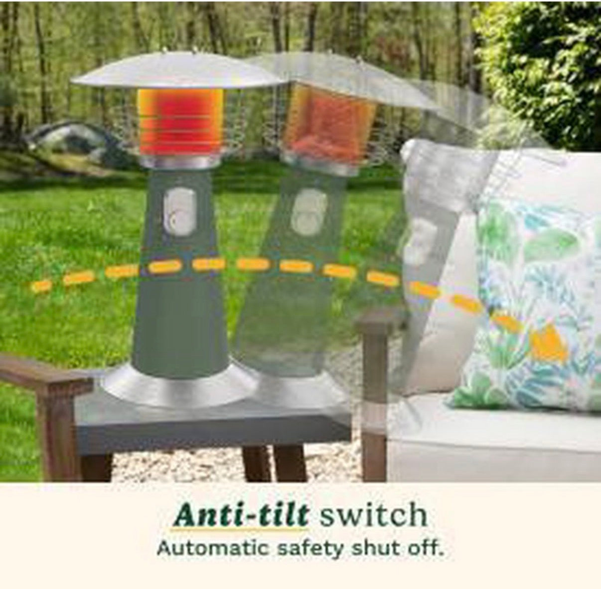 Cuisinart Tabletop Patio Heater - Sage Green