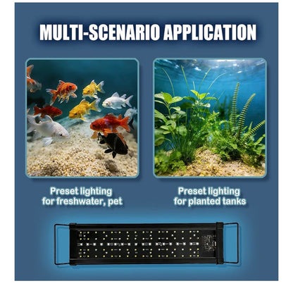 Smart LED Aquarium Light for Freshwater Tanks App Control DIY Spectrum, Auto Timer & Sunrise/Sunset simulation 30-36 Inch (New in Box)