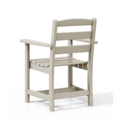 Shoreside All Weather Plastic Outdoor Patio Dining Armchair (Sand Color) (new in Box)