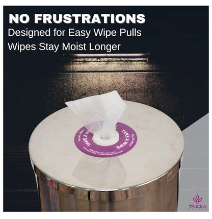 Tazza Budget Gym Equipment Wipe Dispenser - with Lift-off Access, Compact Wipes Holder & Built in Trash Can