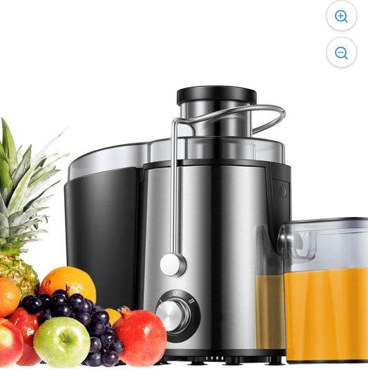 Juilist Juice Extractor 2 Speeds 400 Watts Anti Drip (silver) (New in Box)
