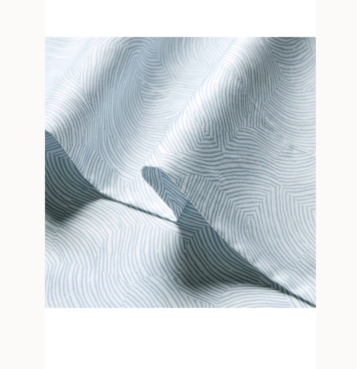 Brooklinen Sateen Duvet Cover in Calm Waters Frost (Full/Queen) (New in Package)