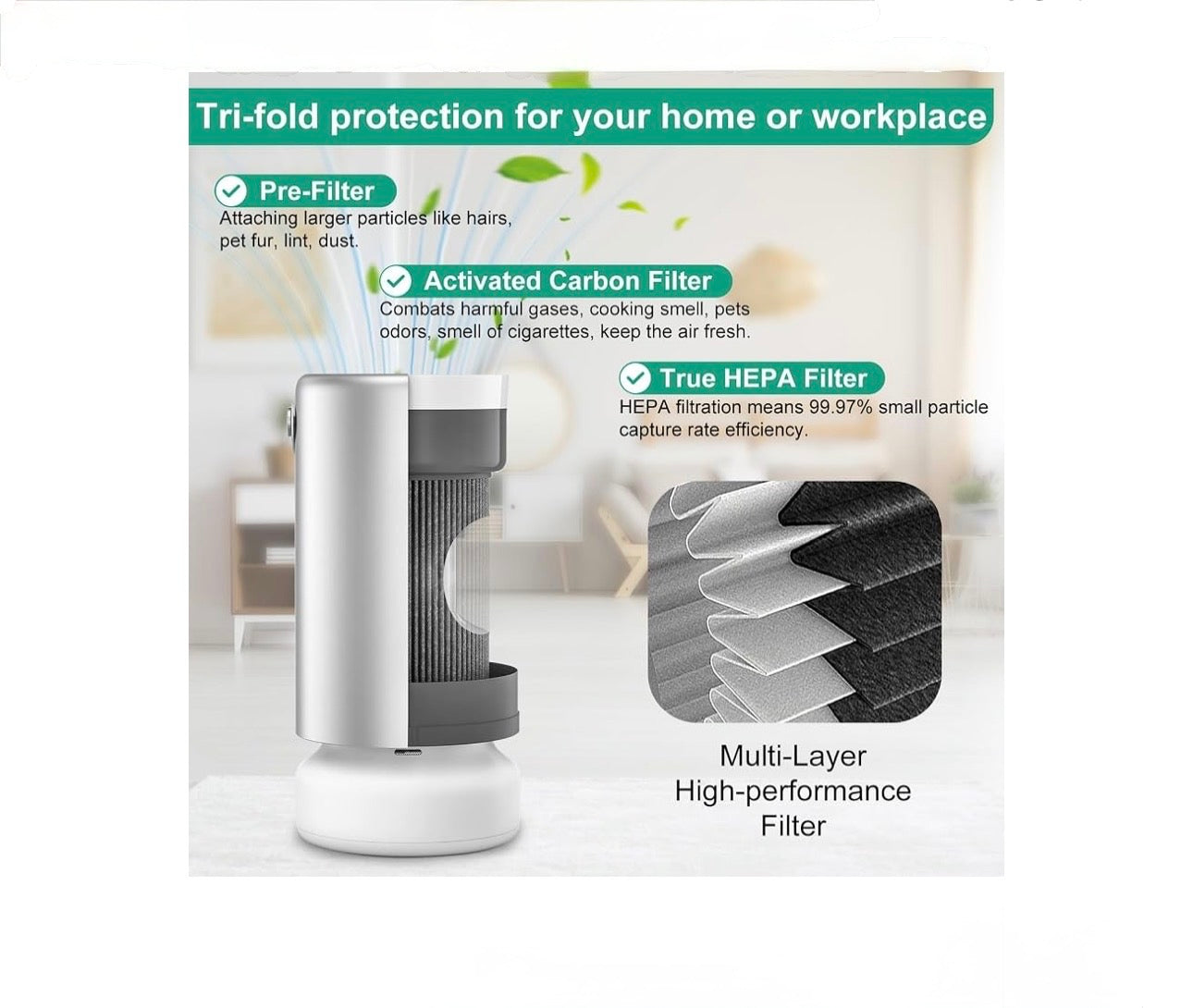Air Pro PECO-HEPA Filters (2 Pack)