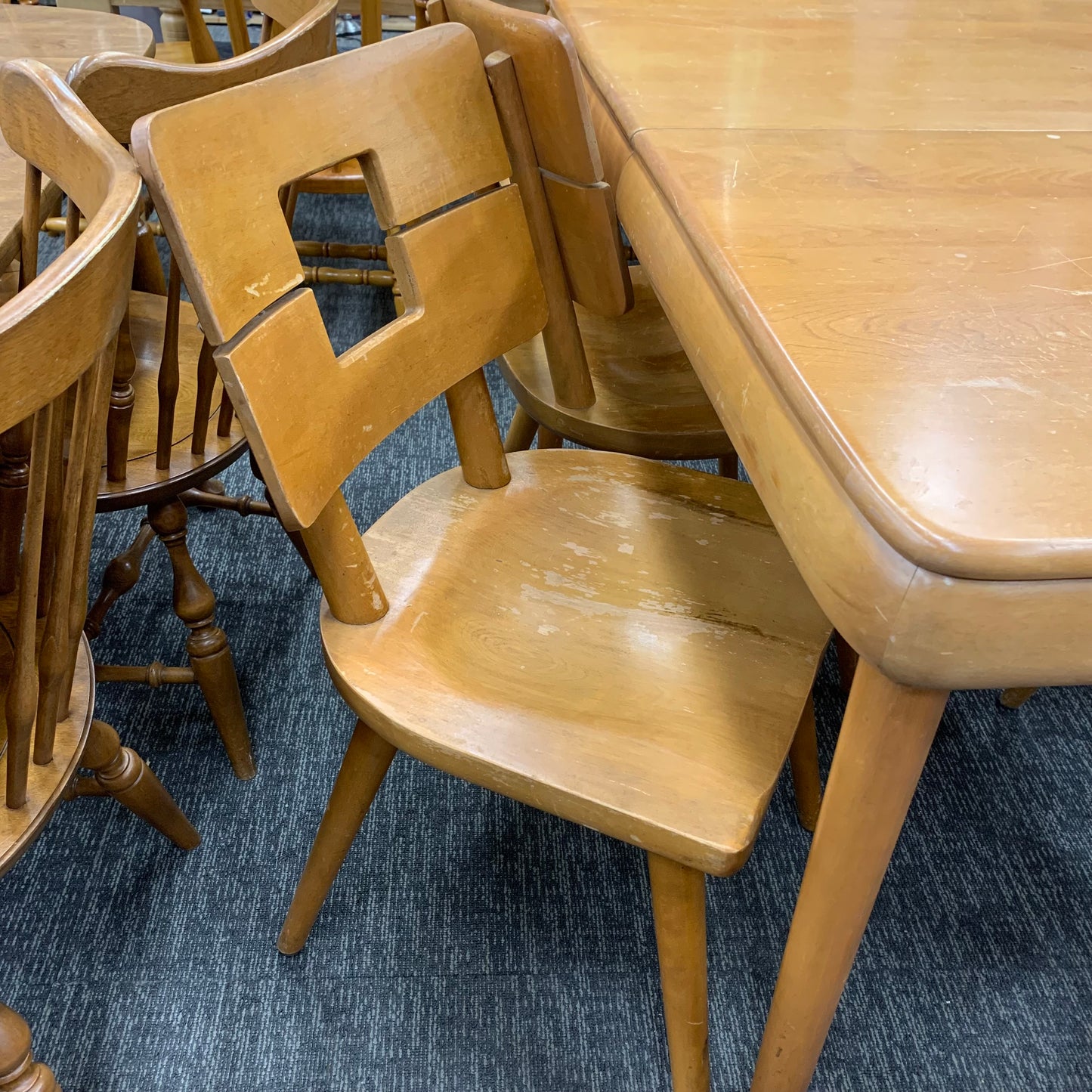 Temple & Stuart Mid-Century Dining Table and 5 Chairs