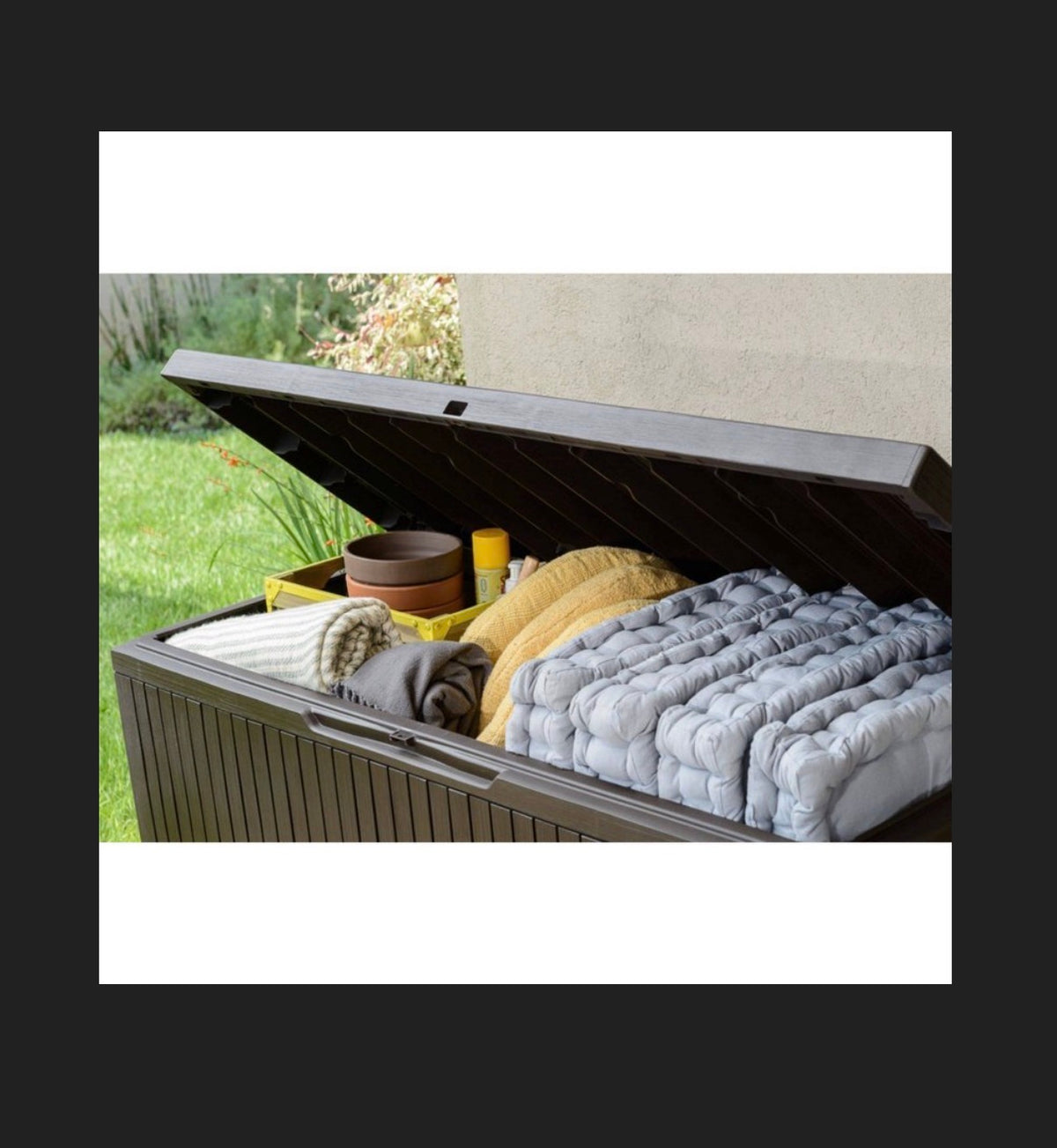 Keter 80 Gallon Springwood Deck Box (Brown) (New in Box)