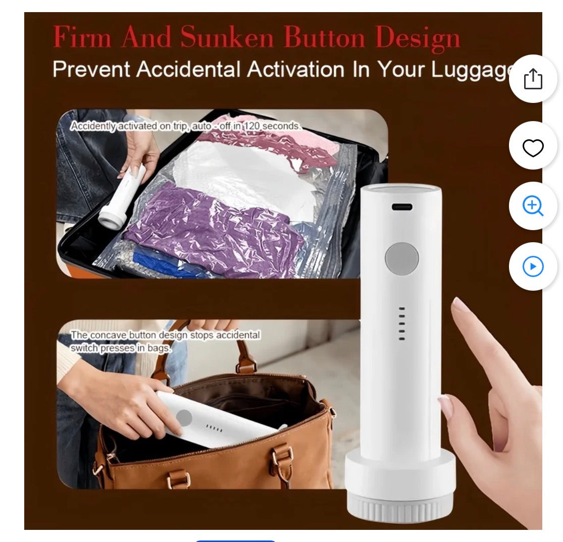 15 Pack Vacuum Storage Bags with Electric Pump, Space Saver Compression Bags for Travel and Moving, Reusable Airtight Sealer