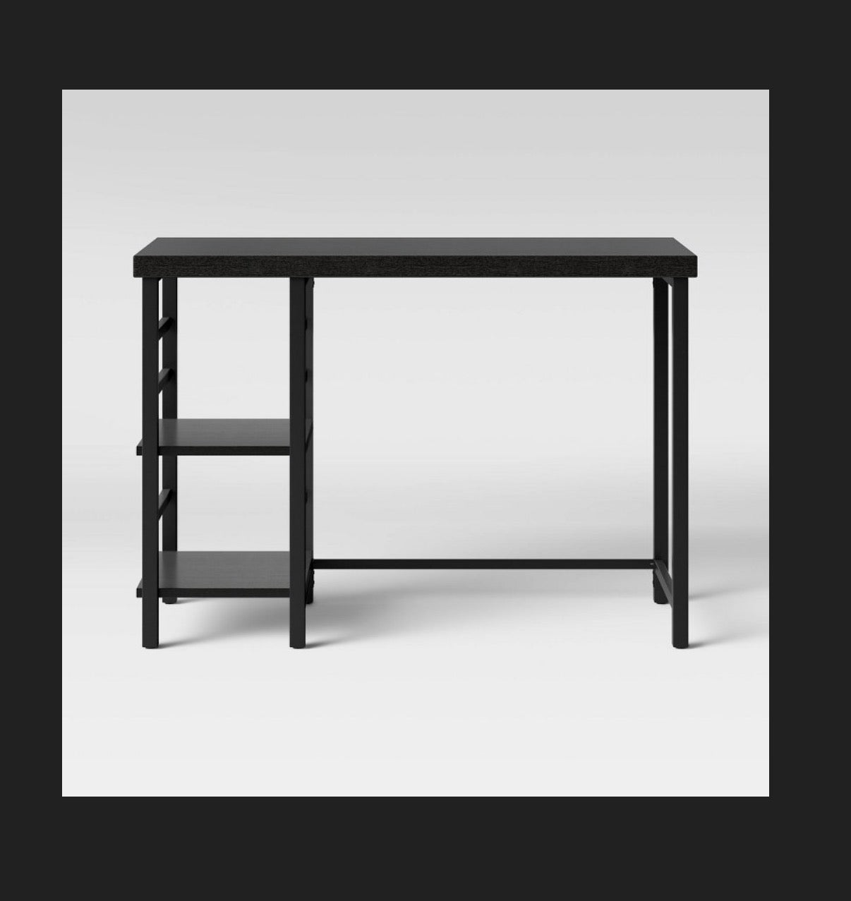 Adjustable Storage Desk (Black) (New in Box) (Assembly Required)