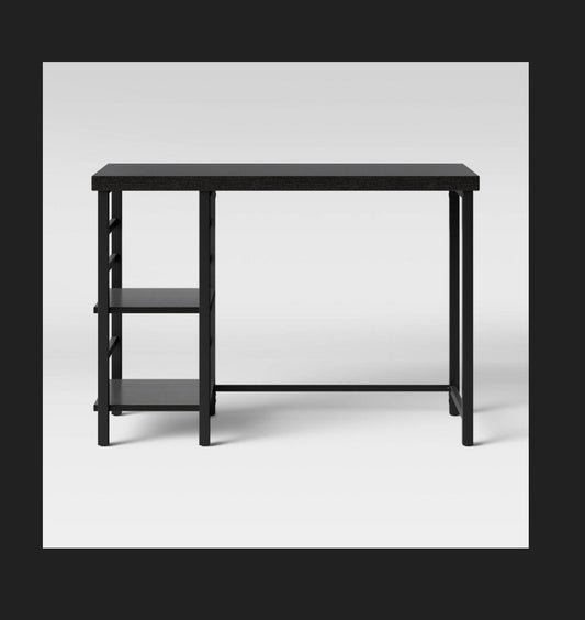 Adjustable Storage Desk (Black) (New in Box) (Assembly Required)