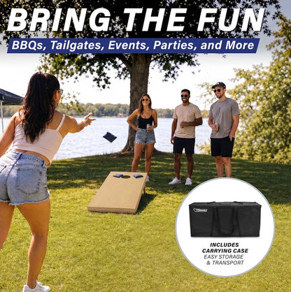 GoSports Solid Wood Premium Cornhole Set 4 ft. X 2 ft.