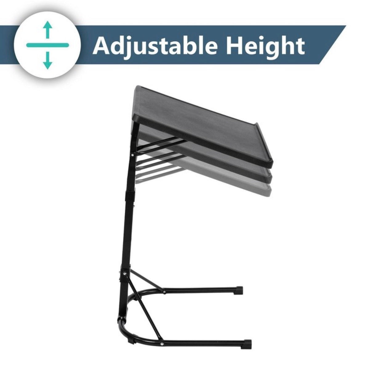 Peakform Adjustable Height Folding Table/Tray (Black (New)