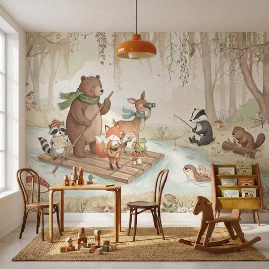 Whimsical Forest Wall Mural