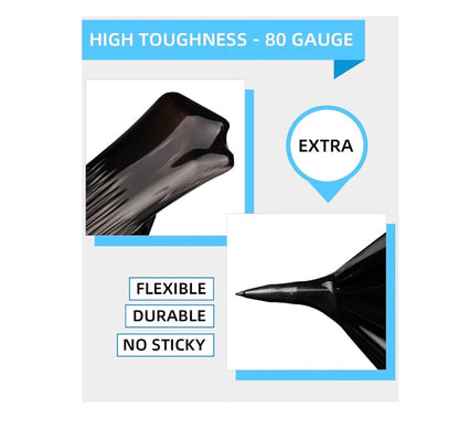 18 Inch Black Stretch Wrap Roll, Heavy Duty 18 Inch 1500 Ft. Shrink Wrap, 4 Pack Industrial Strength, 80 Gauge Stretch Film, Self Adhesive Cling, Plastic Wrap for Pallet Wrapping Shipping Moving Furniture (New in Box)