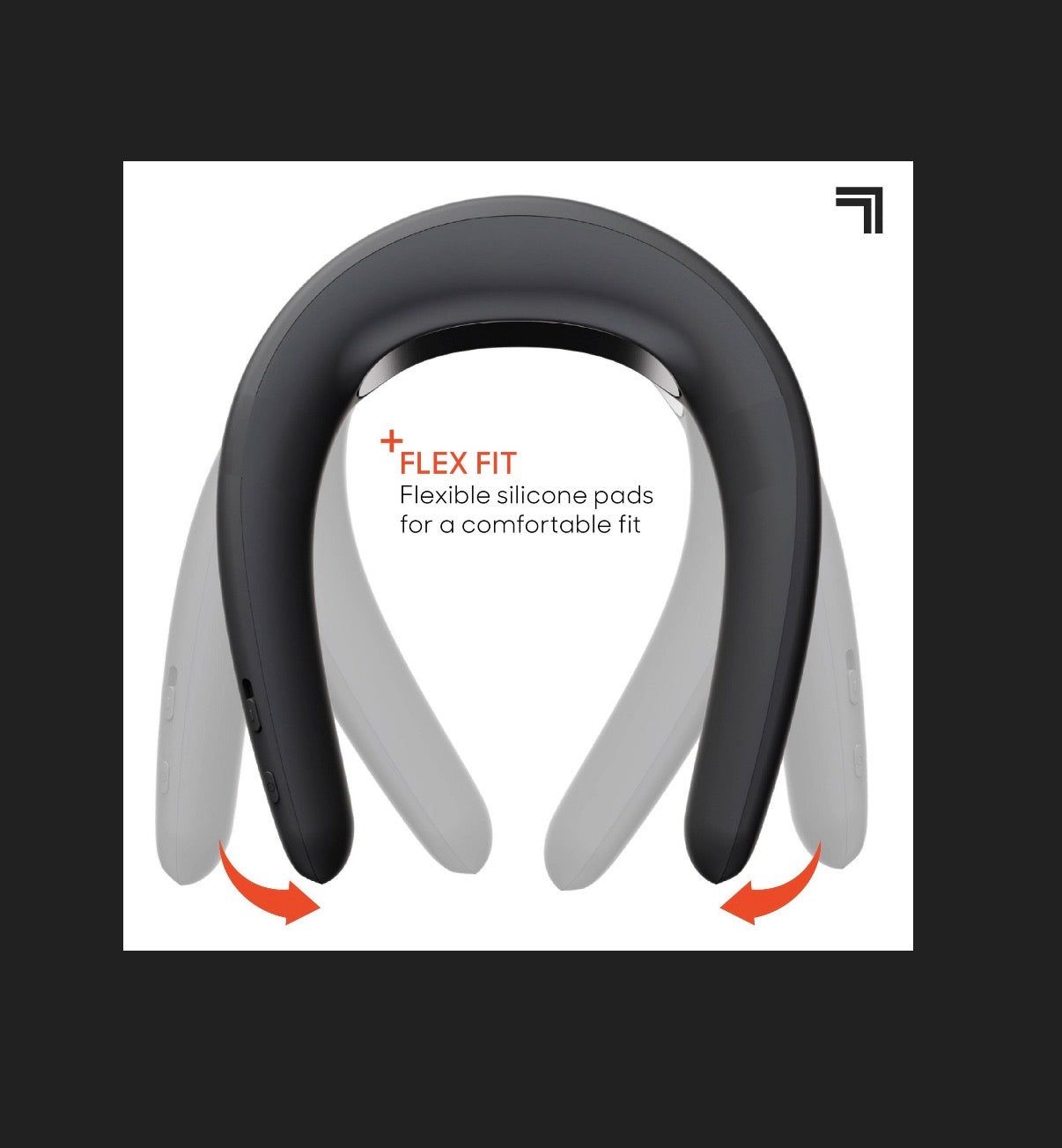 Sharper Image Cordless Cool and Heat Neckwear Device (Black) (New in Box)
