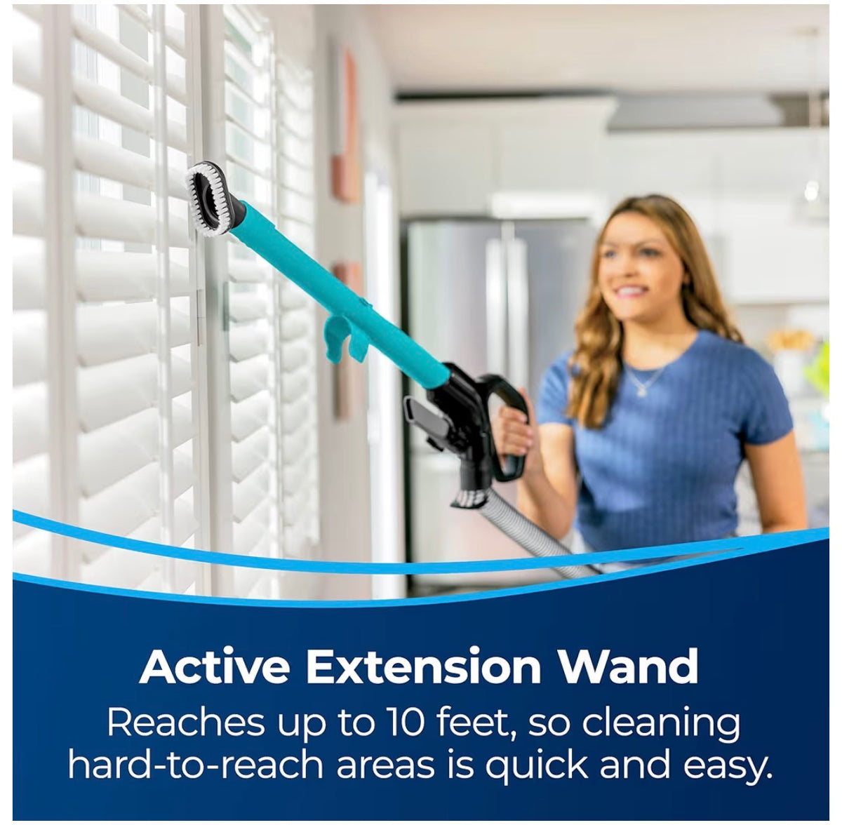Bissell CleanView Rewind Pet Bagless Vacuum with Automatic Cord Rewind, Active Extension Wand for Hard-to-Reach Areas, Powerful Suction & Multi-Surface Cleaning (Black/Teal) (New in Box)