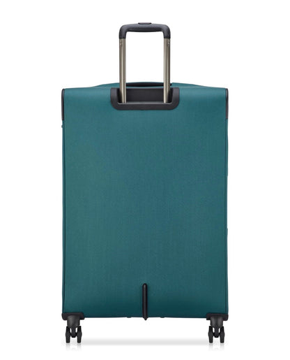 Delsey Paris Sky Max 3.0, 28 Inch Checked Large Luggage Checked-In Suitcase, Softside, Lightweight Durable Construction, Double Spinner Wheels, Soft Touch Carry Handle (Teal Blue) (New in Package)