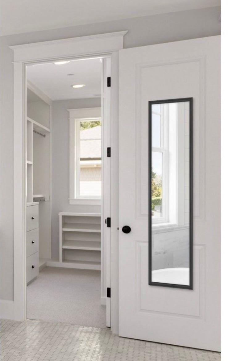 Room Essentials Framed Door Mirror Black - Room Essentials™