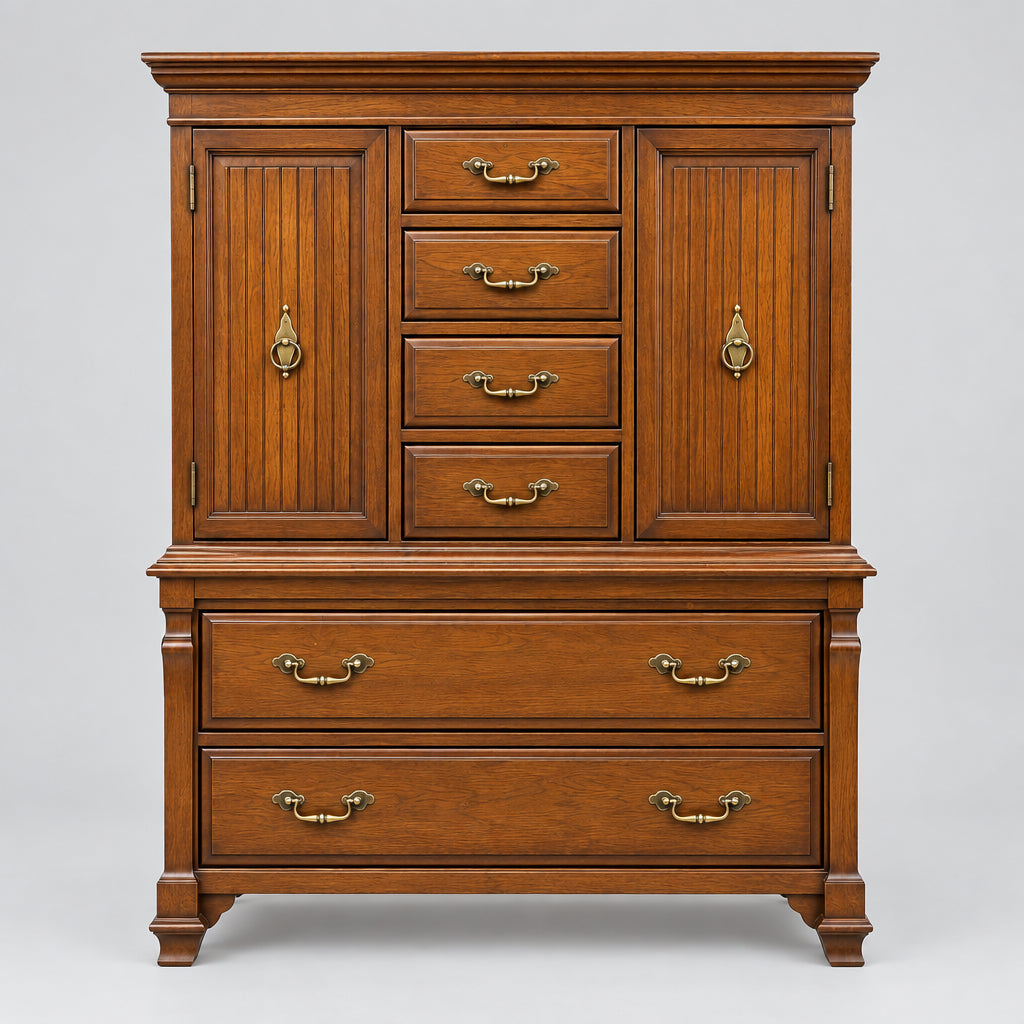 Vintage-Style Wooden Chest