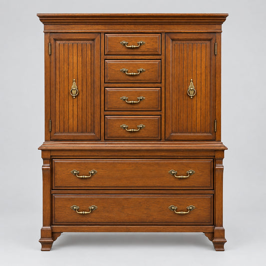 Vintage-Style Wooden Chest