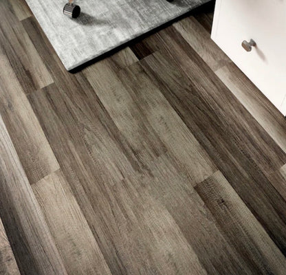 Style Selections aged 8- mm T x 7 inch w x 50 inch L Laminate Flooring- 21.44 sq. ft. per box