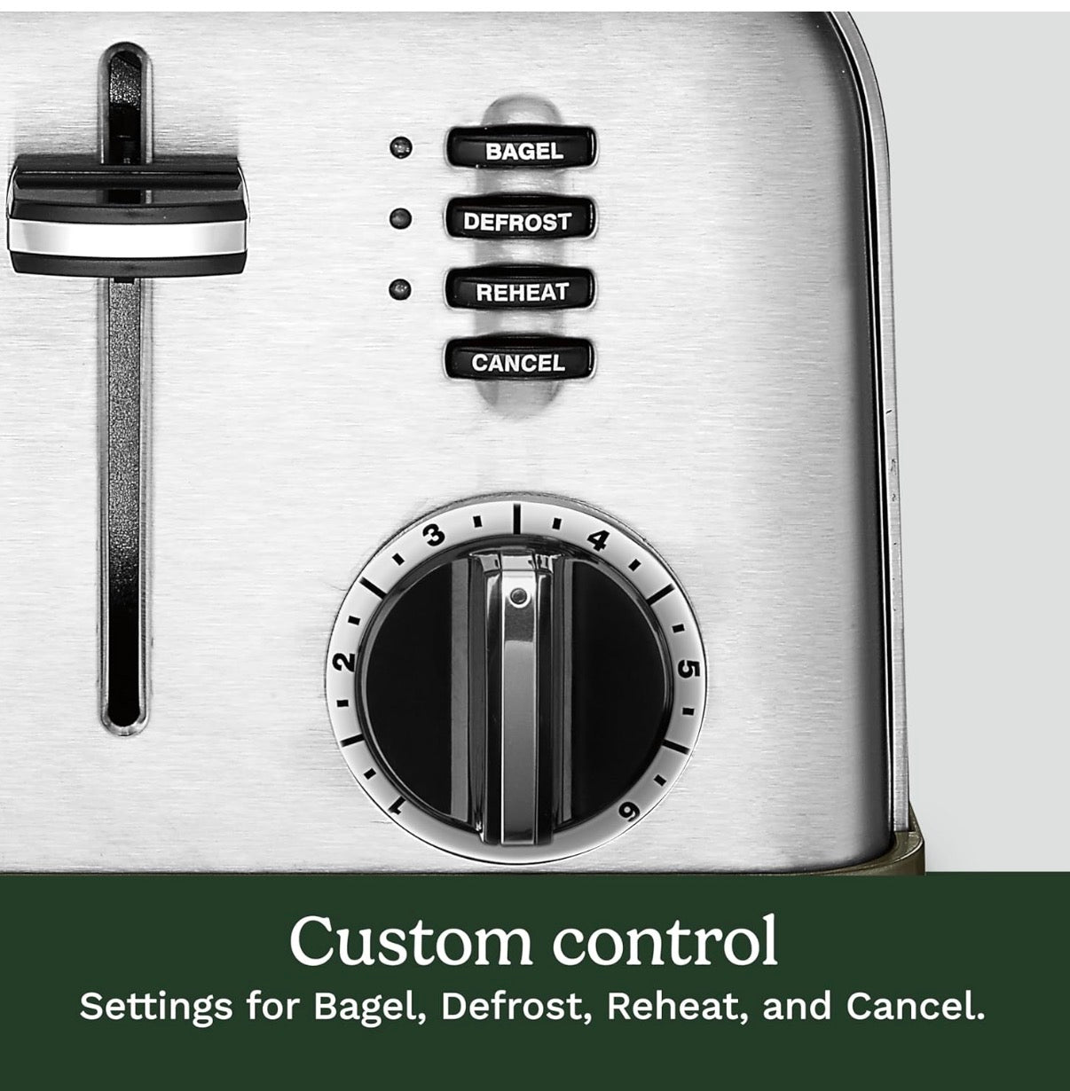 Cuisinart 4 slice compact stainless steel toaster with extra-wide slots for bread, French toast, bagels & pastries