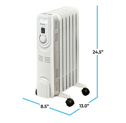 Comfort Zone Electric Oil-Filled Radiant Radiator Space Heater