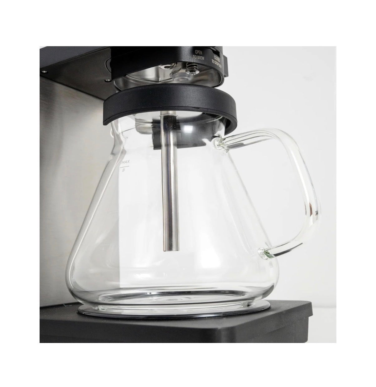 SimplyGoodCoffee THE BREWER Plastic Free Coffee Maker/Coffee Machine 8 Cup Automatic Drip Pour Over Coffee Brewer Brewer Free of Plastic, Gold Cup Standard (Black/Stainless Steel) (New in Box)