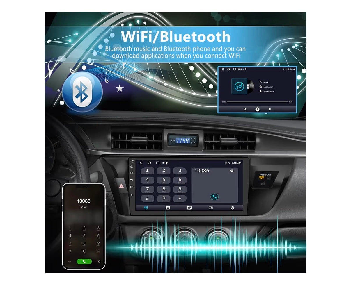 Car Radio Stereo Android 13 for Toyota Corolla 2014, 2015, 2016 with CarPlay (New in Box)