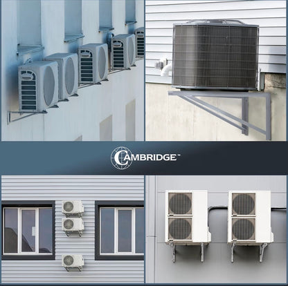 Cambridge 36 inch Steel Wall Mounted Brackets For Mini Split Type A/c 600 lbs. capacity