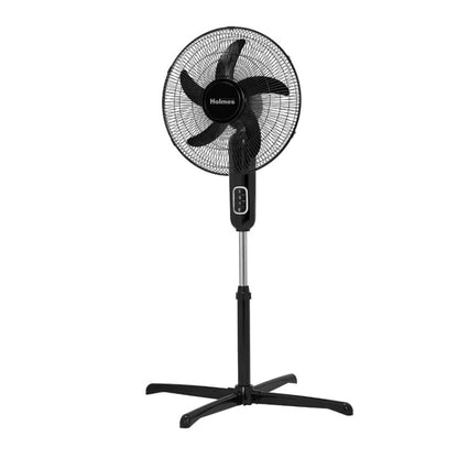 (New) Holmes 16" Blade Breeze Manual Stand Oscillating Fan Black