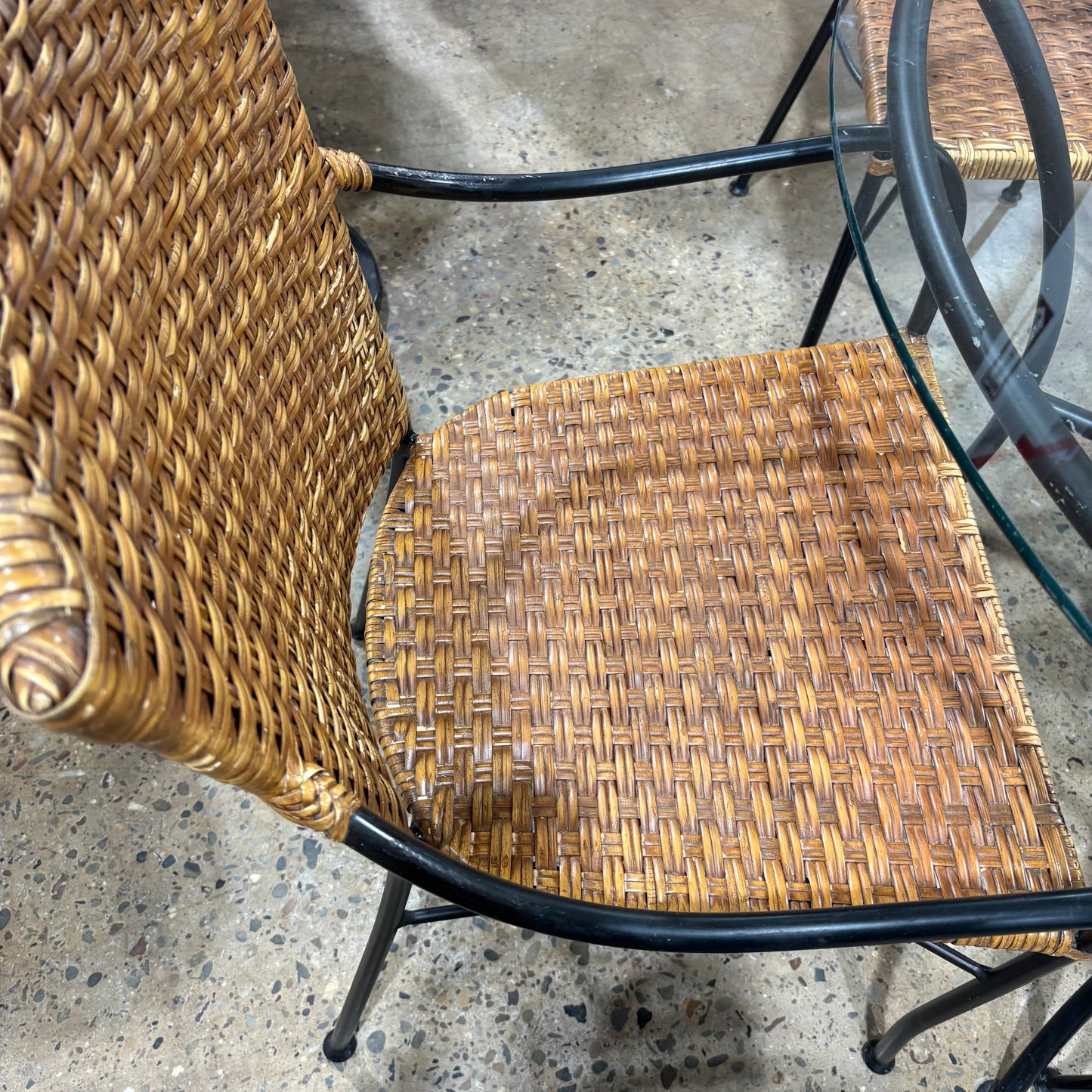 Glass Top Table w/ 4 Chairs