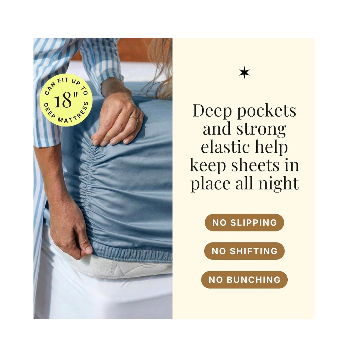 Miracle Made Breathable Cotton Bed Sheets, 4 Piece Set Silver Treated, Soft and Cool to the Touch Lightweight Bedding Designed for Hot Sleepers King Size (Slate Blue) (New in Box)
