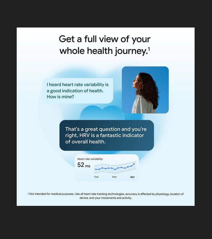 Google Fitbit Air Screenless Fitness and Health Tracker Personalized AI-Powered Coaching (Works with Android and IOS (Obsidian) (New in Box)
