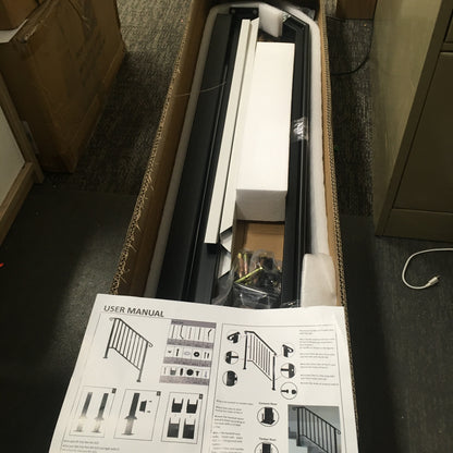 4' Black and Silver Railing Kit