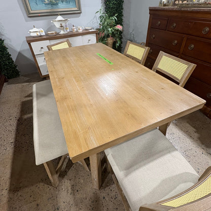 Dining Set w/ 4 Chairs and Bench