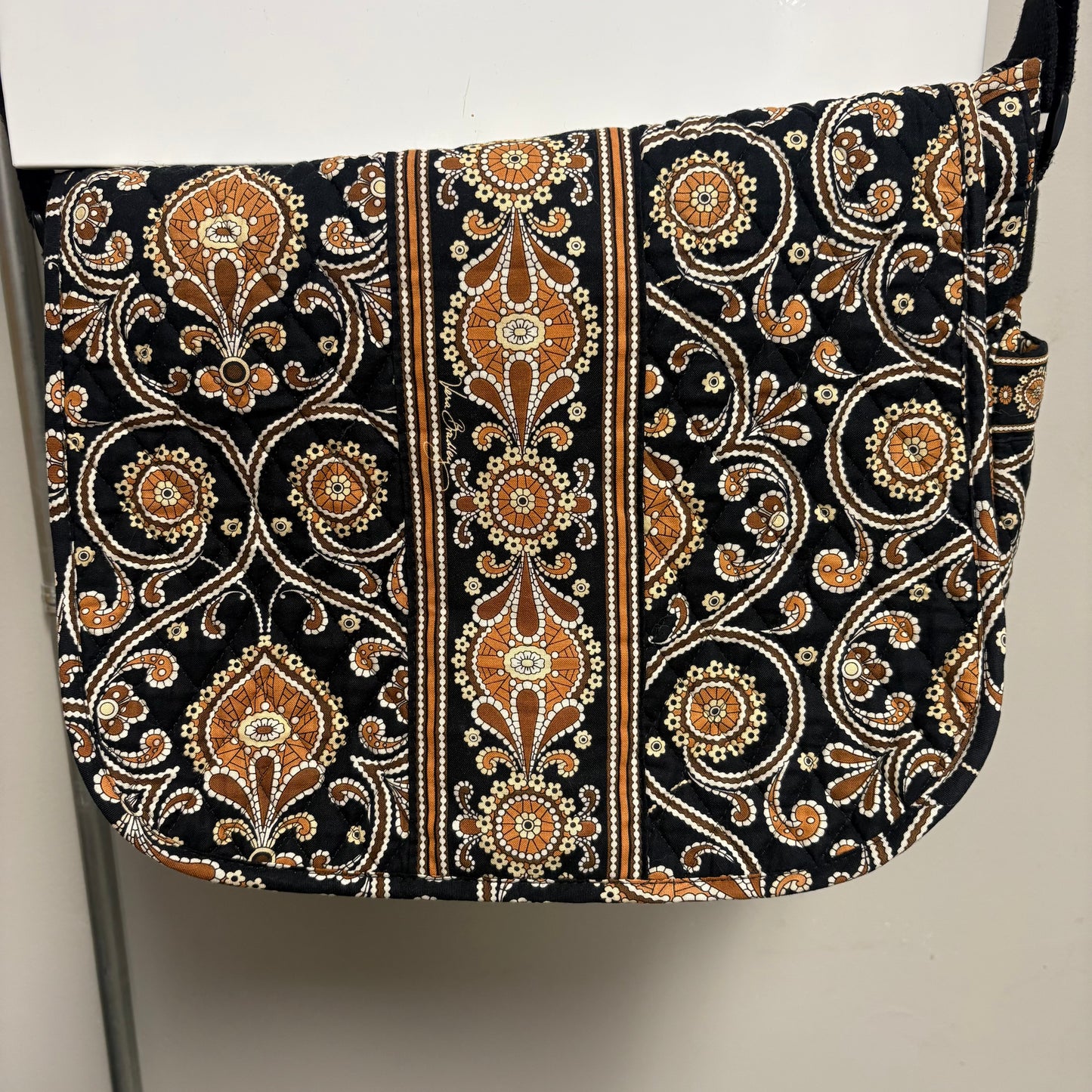 Vera Bradley Vintage "Caffe Latte" Messenger Bag