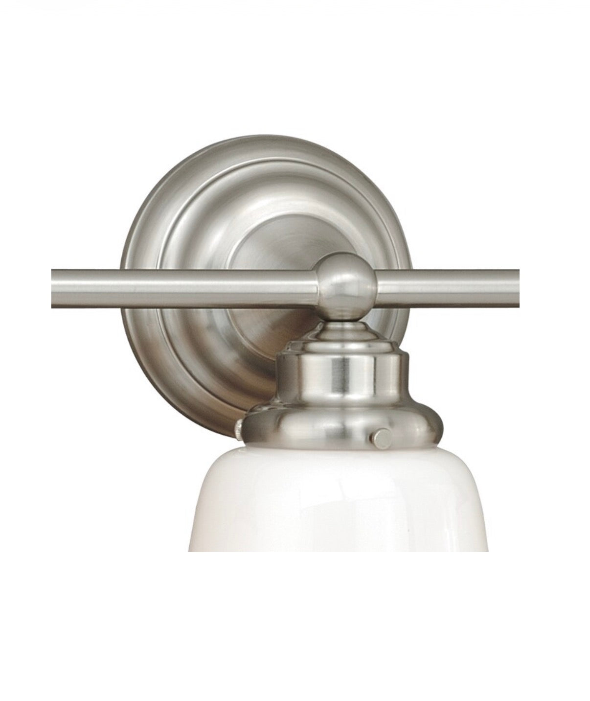 Huntley 24 inch 3 light satin nickel transitional bathroom vanity light bar