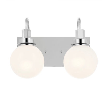 Kichler 14.5 inch (2) light chrome modern contemporary vanity light-New in box