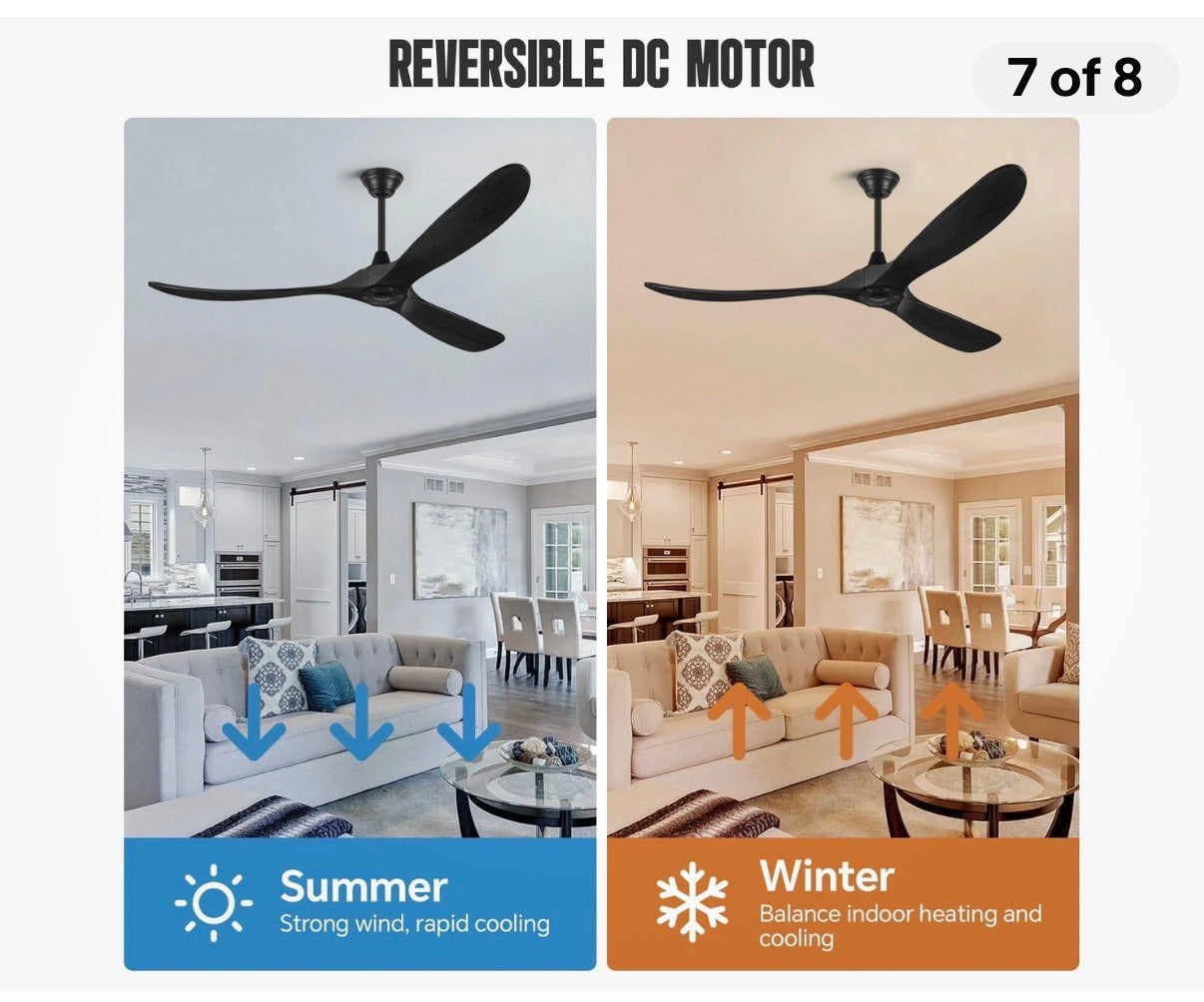 60" Outdoor Ceiling Fan with Smart Control
