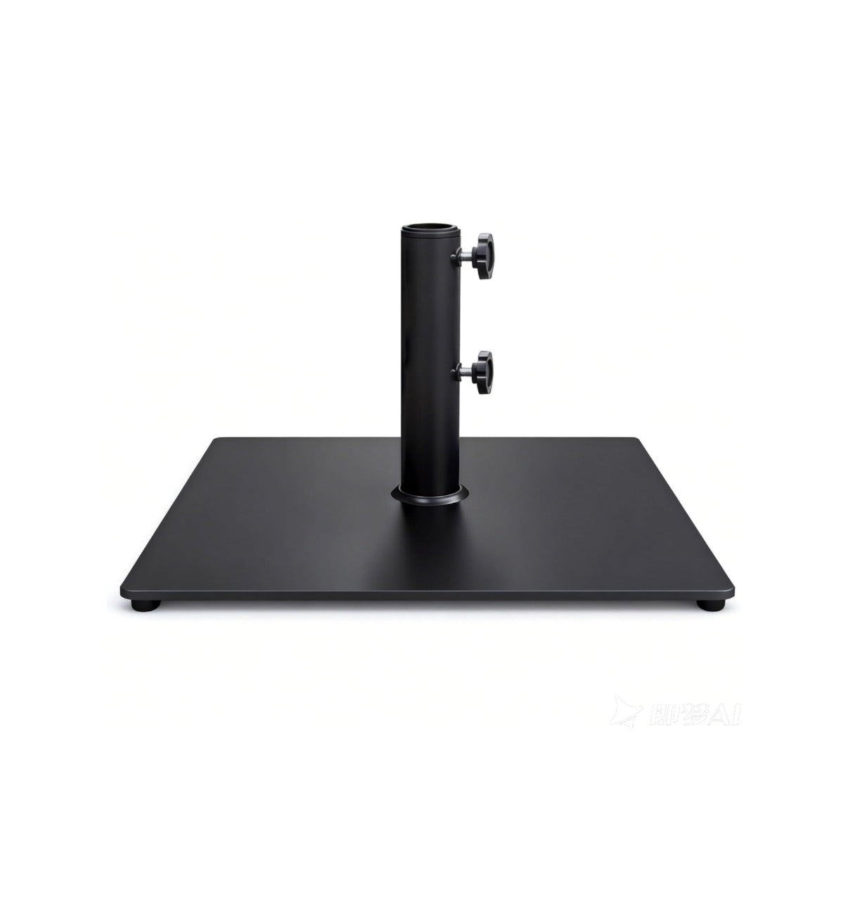 38 lb Heavy Duty Square Steel Plate Patio Market Table Umbrella Base Stand Weight for Outdoors (Black) (New in Box)