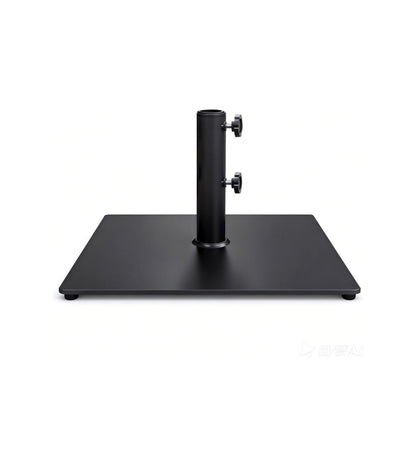 38 lb Heavy Duty Square Steel Plate Patio Market Table Umbrella Base Stand Weight for Outdoors (Black) (New in Box)