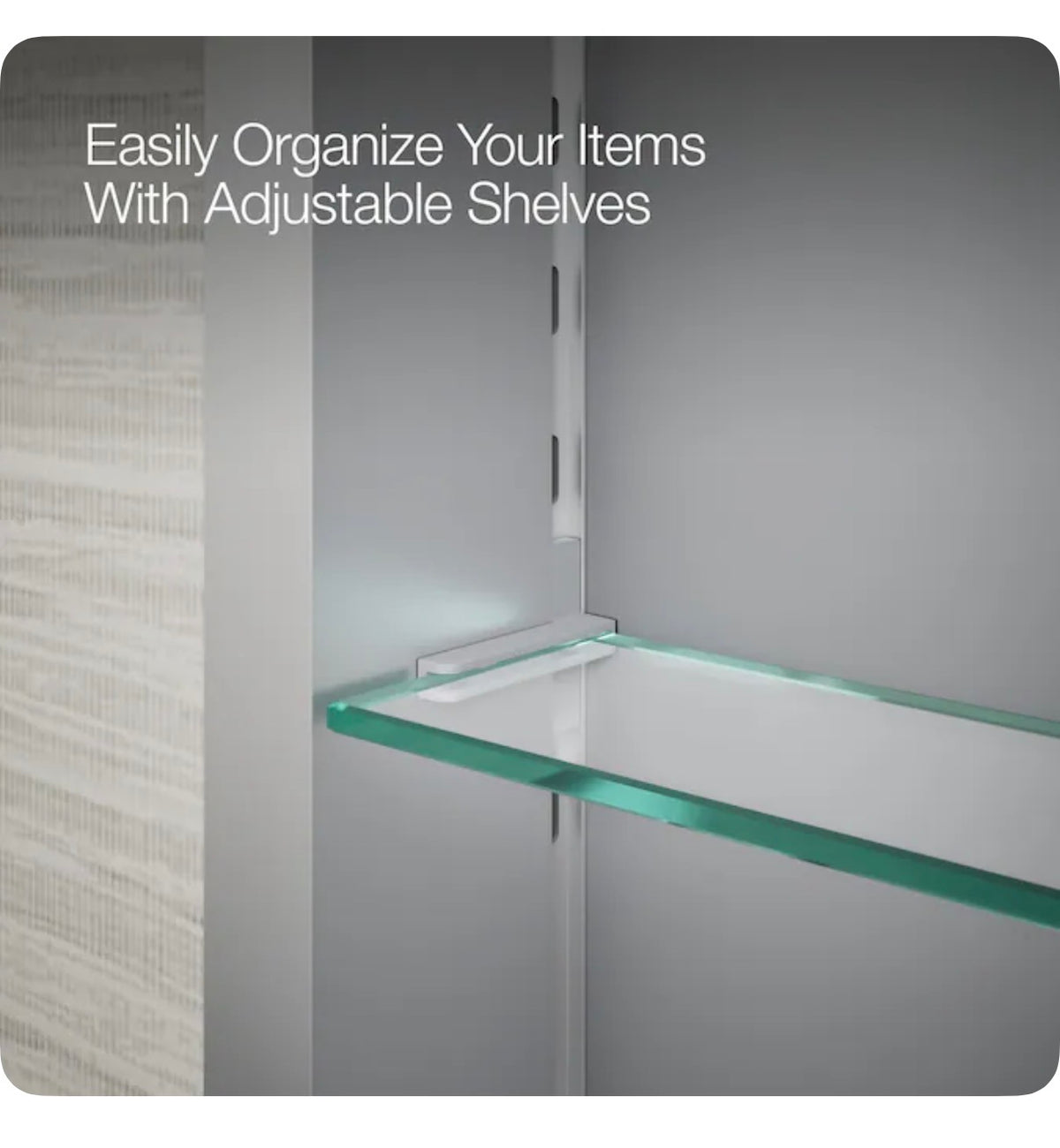 Embark 20 Inch X 26 Inch Surface/Recessed Mount Anodized Aluminum Mirrored Rectangle Medicine Cabinet (New in Box)