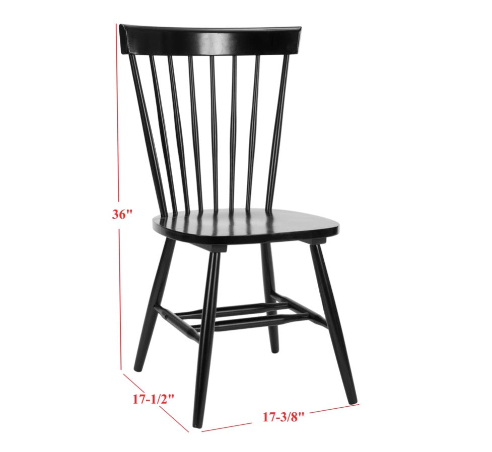 Safavieh Robbin Dining Chairs (Set of 2) (Black) (New in Box)