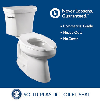 Bemis 1955CT Commercial Open Front Plastic Toilet Seat