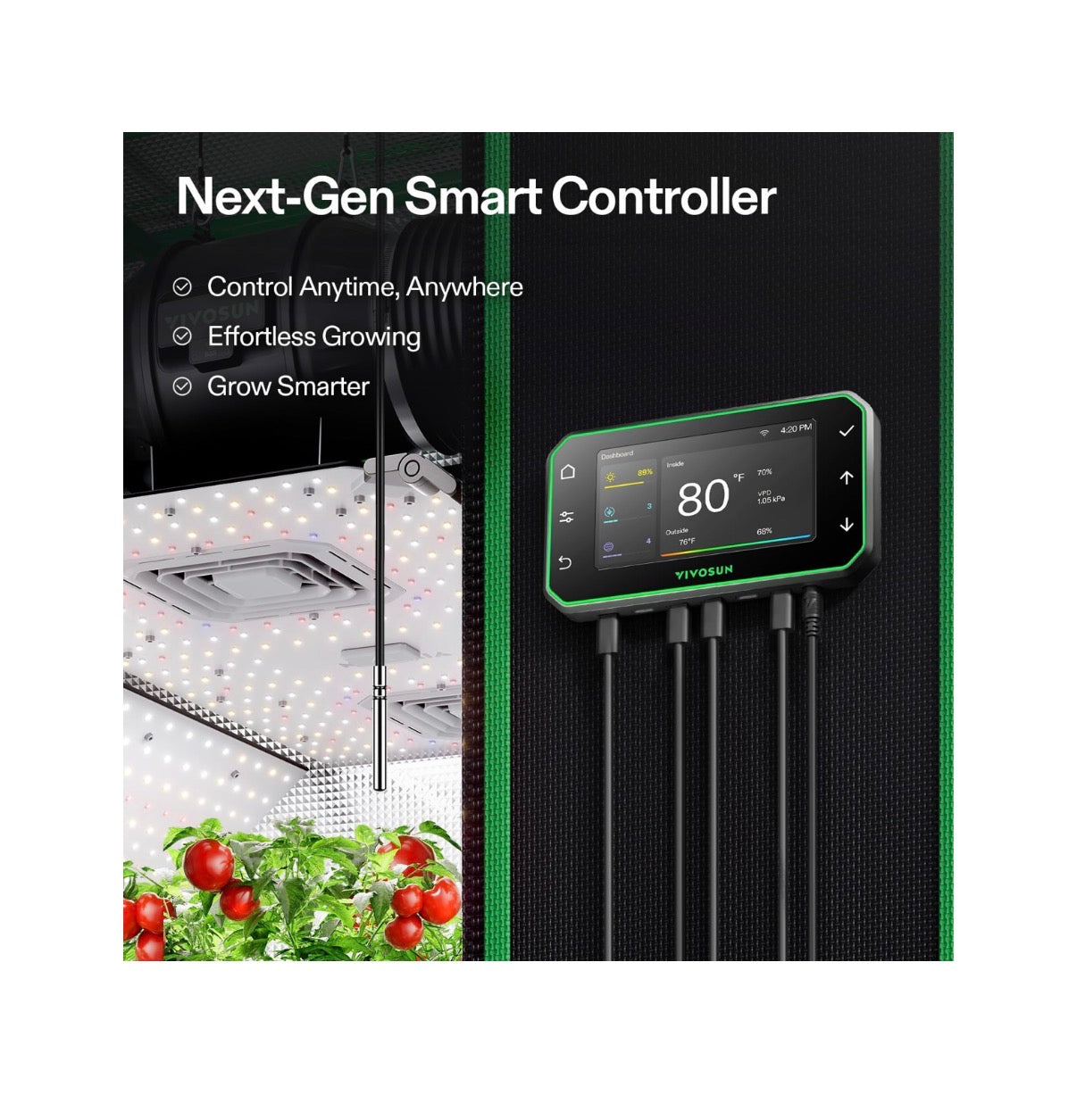 VIVOSUN E42A+ Growhub Environmental Controller for Grow, Smart App Control (New in Box)