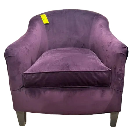 Purple Velvet Club Chair