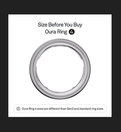 Oura Ring 4; Size 9 (Silver)