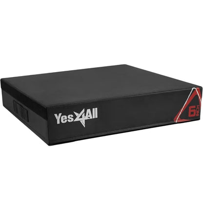 Yes4All 6 Inch Adjustable Soft Plyo Box, Jumping Trainer - For Plyometric Exercises and Conditioning, Multiple Height Variations